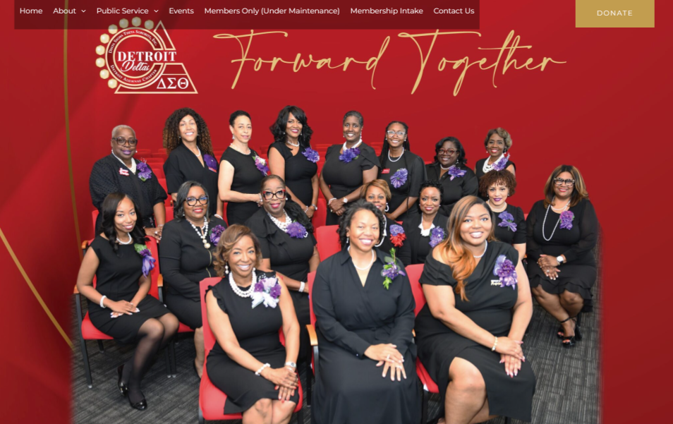 Detroit Deltas website preview